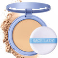SACE LADY Face Powder Waterproof Sets Makeup, Controls Shine, Smooth Fine Lines for Flawless Lightweight Finish, Long Lasting Matte Compact