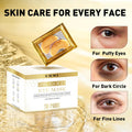 CHMI under Eye Patches (100 Pairs) - 24K Gold Eye Patches for Puffy Eyes, Dark Circles, Eye Bags and Wrinkles, Collagen Skin Care Products, Beauty