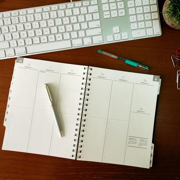 Global Printed Products Essential 7"X9" Monthly & Weekly 2025-2026 Planner - (7" X 9" - June 2025 through July 2026)