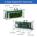 Mioyoow TJ-56-428 4-Digit Digital DIY Clock Kits with Acrylic Shell, DIY Alarm Clock Soldering Practice Kit for Students and Diyers, DIY