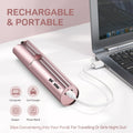 Facial Hair Removal for Women, Electric Painless Rechargeable Facial Hair Remover for Face, Lip, Chin with 2 x Replacement Heads Pink+2 Heads