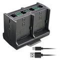 Kastar Quadruple Battery Charger Compatible with Minolta MND20 44 MP / 2.7K Ultra HD Digital Camera, Full HD 1080P Rechargeable Electronic Mini
