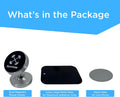 Dual Magnetic Phone Mount & Holder. Attaches Magnetically to Metal Surface. Shoot Hands-Free Videos While Working Out. Strong Joints and Magnets.
