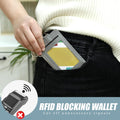 Grevosea Credit Card Holder for Women, Slim Minimalist Wallet ID Card Holder Zipper Front Pocket Wallet with 7 Card Slots and 2 ID Window for Men