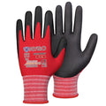 KAYGO Safety Work Gloves Microfoam Nitrile Coated-3 Pairs, Kg18Nb,Seamless Knit Nylon Glove with Black Micro-Foam Nitrile Grip,Ideal for General