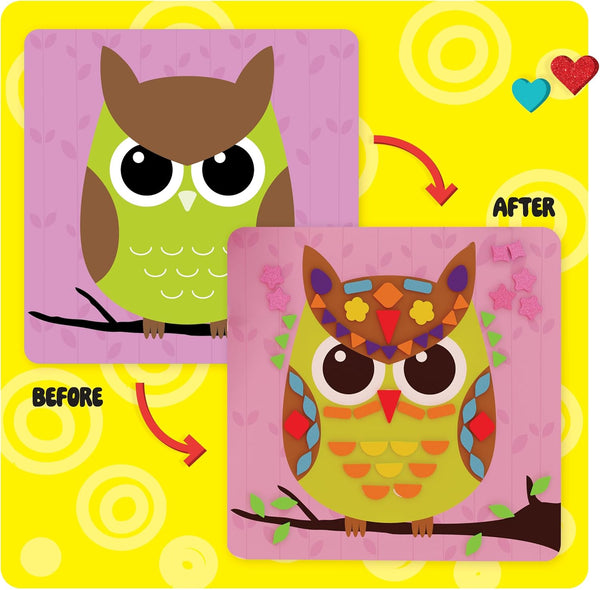 Foam Sticker Art Craft for Kids - Toddler Arts & Crafts for Ages 3-5 - Boys 4-6 Birthday Gift & Stocking Stuffer