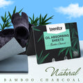 Teenitor 1200 Counts Oil Absorbing Sheets for Face, Oil Blotting Sheets for Face, Bamboo Charcoal Blotting Paper for Oily Skin Face Oil Sheets,