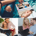 Photo Album 8X10, 8X10 Photo Album Book Holds 68 Photos, Art Portfolio Binder for 8 X 10 Pictures, Photo Albums for 8X10 Photos, 10X8 Sheet