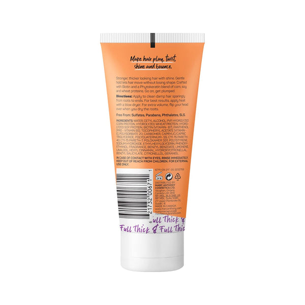Marc Anthony Styling Hair Cream, Instantly Thickening Biotin & Vitamin E Hair Cream, Lightweight Hold for Thicker & Fuller Volumizing Product for