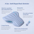 RESTCLOUD Back Stretcher for Back Pain Relief, Lower Back Stretcher Back Stretching Cushion, Lumbar Stretcher Device Helps with Spinal Stenosis
