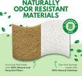 Natural Kitchen Sponges Pack of 6 - Cellulose and Coconut Husk Dishwashing Sponges - Odor Free Non Scratch Walnut Scrubber Sponges - Eco Friendly