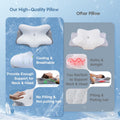 Cervical Neck Pillow for Pain Relief Sleeping, Neck Support Pillows for Sleeping with Cooling Pillowcase, Ergonomic Memory Foam Pillows, Contour