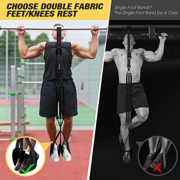 Adjustable Heavy Duty Pull up Assist Equipment with 4 Assistance Bands - Resistance Bands for Pull up Bar Workout - Home Gym Fitness Exercise