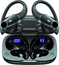 T59 Bluetooth Headphones Wireless Earbuds 72Hrs Playtime Wireless Charging Case Digital Display Sports Ear Buds with Earhook Premium Deep Bass