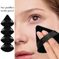 8Pcs of Triangular Powder Puff Makeup Sponges, Made of Super-Soft Velvet, Designed for Contouring, Eye, and Corner, Beauty Blender Foundation