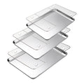 Baking Sheet with Cooling Rack Set of 6, 3 Premium Stainless Steel Cookie Sheets and 3 Wire Racks, Kitchen Nonstick Baking Pans Set Includes 3