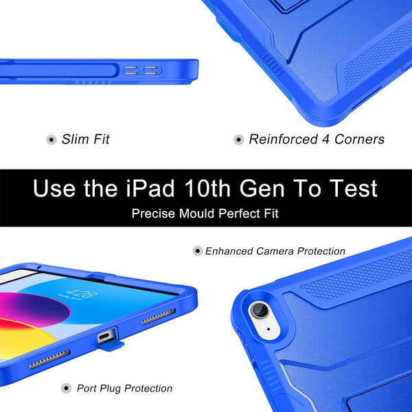 Soke Case for Ipad (A16) 11Th Generation 11-Inch 2025, Ipad 10Th Generation 10.9-Inch 2022, with Built-In Screen Protector and Kickstand, Rugged