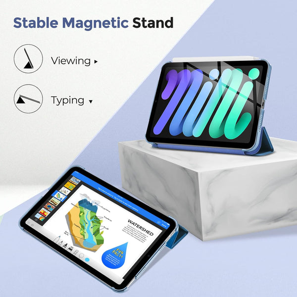 Procase Smart Case for Ipad Mini 7 A17 Pro 2024/Ipad Mini 6 2021 8.3 Inch Ipad Mini 7Th/6Th Gen Case, Hard Back Cover for Ipad Mini 8.3" 7Th Gen