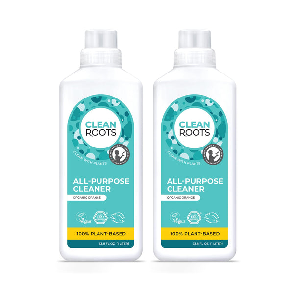 All-Purpose Cleaner, Ecogarantie Certified 100% Organic & Natural Ingredients, Scented with Organic Orange Essential Oil - Pack of Two 33.8 Fl. Oz