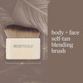 Ecotools Good Tan Body + Face Self-Tan Blending Brush, Kabuki Brush for Applying Self Tanner, Sunless Tanner Blending Brush, Eco Friendly Self