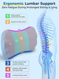 Lower Back Pain Relief Pillow for Sleeping Memory Foam Lumbar Support Pillow for Side Back Sleepers - Ergonomic Waist Pillow - Back Pain Relief