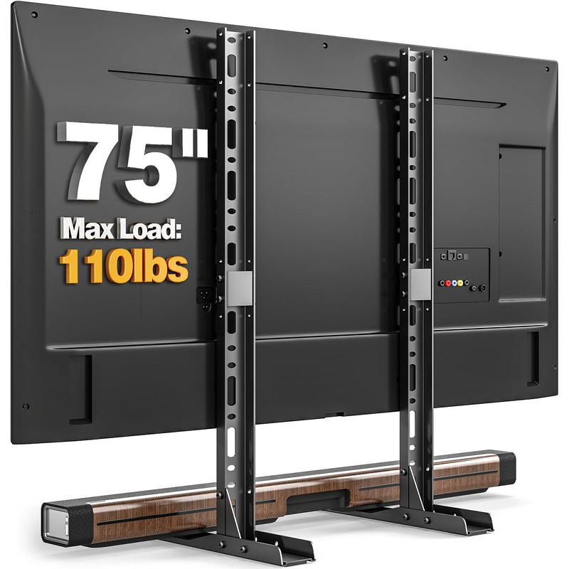 TAVR Universal Table Top TV Stand Base TV Legs for Most 22 32 37 40 42 47 50 55 65 LCD LED Plasma Flat Screen Tvs, Height Adjustable Leg TV