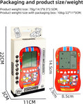 Sports Car Appearance Block Game Console Big Screen Built-In 23 Brick Games 824 Modes Adjustable Speed/Difficulty 70S/80S/90S Handheld Game Decice