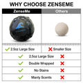 Bath Bombs for Men - Gift Set of 8 Scented Organic Handmade Bath Bombs of 2.5 oz with Natural Essential Oils, Unique Strong Manly Scents, for