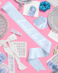 Xo, Fetti Blue Bride to Be Sash | Bachelorette Something Blue, Bridal Shower Accessory, Bach Party Decorations, Bridesmaid Gift, Engagement Party