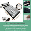 Xiaomage Acupressure Mat and Pillow Set with Bag - Large Size 28.7 X 16.5 Inch Acupuncture Mat for Neck & Back Pain, Muscle Relaxation Stress