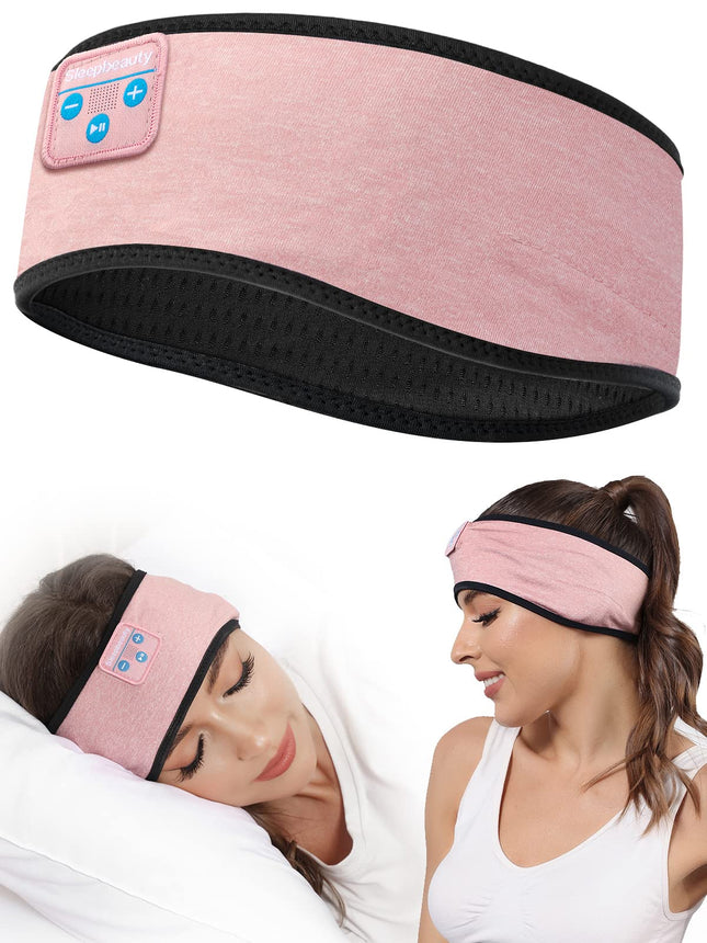 Sleep-Headphones-Wireless-Bluetooth-Headband - Comfy Sleeping Eye Mask Headphones Headset, Sport Headband Earbuds Electr