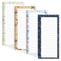 Joyberg Magnetic Notepads for Refrigerator - Flower Design, 50 Sheets per Pad, 4 Pack Memo Pads for Grocery Lists and To-Dos