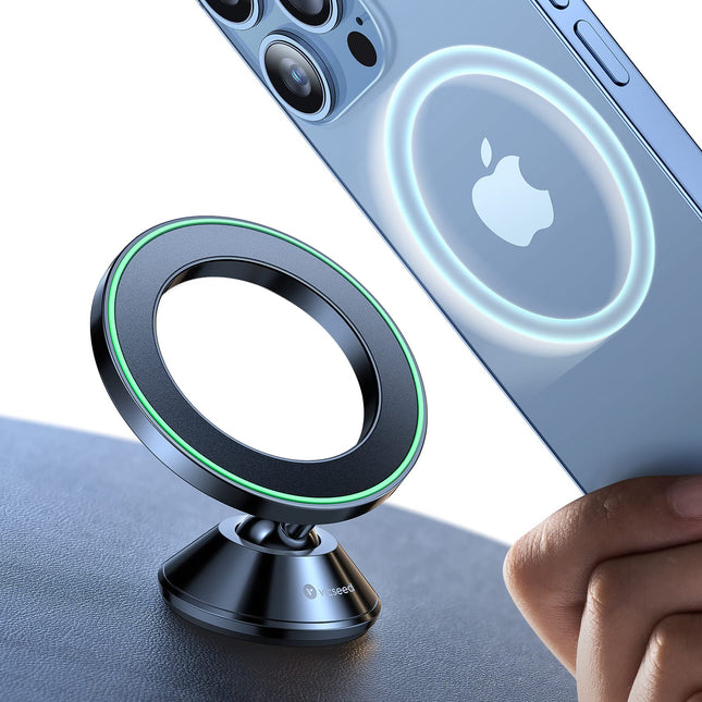 VICSEED for Magsafe Car Mount, [Military-Grade] [Upgraded High & Low Temp Resistance] Magnetic Phone Holder for Car Dash