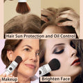 Sunscreen Setting Powder SPF 35, Mineral Brush Powder for Face & Scalp, Oil Control Natural Matte Finish Loose Powder Translucent Lasting