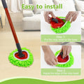 Mop Heads Replacements,Mop Replace Heads Compatible with Ocedar Rinseclean 2-Tank Spin Mop,Reusable Mop Head for Wet/Dry,3 Pack