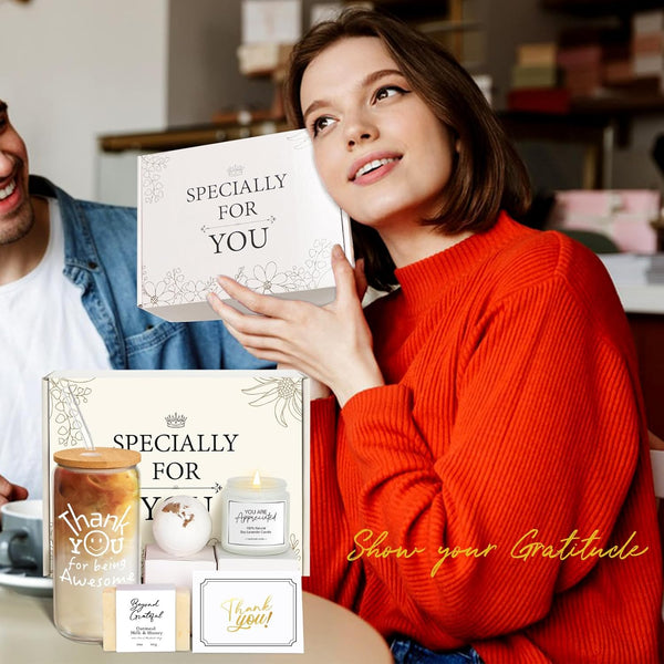 Thank You Gifts for Women, Teacher Appreciation Gifts, Employee Appreciation Gift for Coworkers Employees Teachers Nurse Secretary W Thanks Cards,