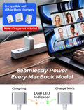 LISEN USB-C to Magnetic 3 Cable (6.6FT) for M4 Macbook Air Pro Charger, 140W Magnetic Safe 3 Cable for Macbook Air (15''/13'' M4 2025, M3 2024, M2