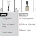 Bates- Paint Scraper, 10 in 1 Painters Tool, Paint Scrapers for Wood, Painters Tool, Painters Knife, Paint Scraper for Painting, Putty Knife,