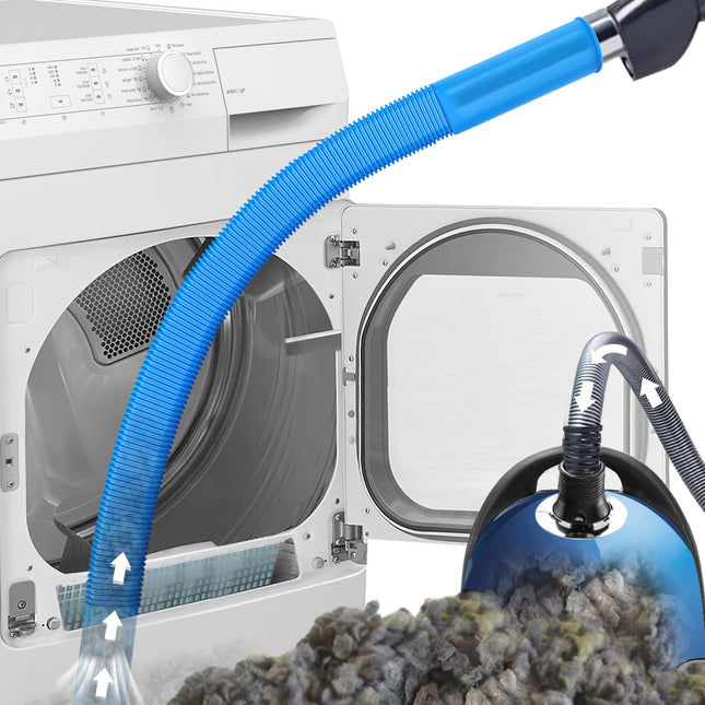 Dryer Vent Cleaner Kit Dryer Lint Vacuum Attachment with Stretch Universal Connector, Dryer Vent Cleaning Tool Vacuum Ho
