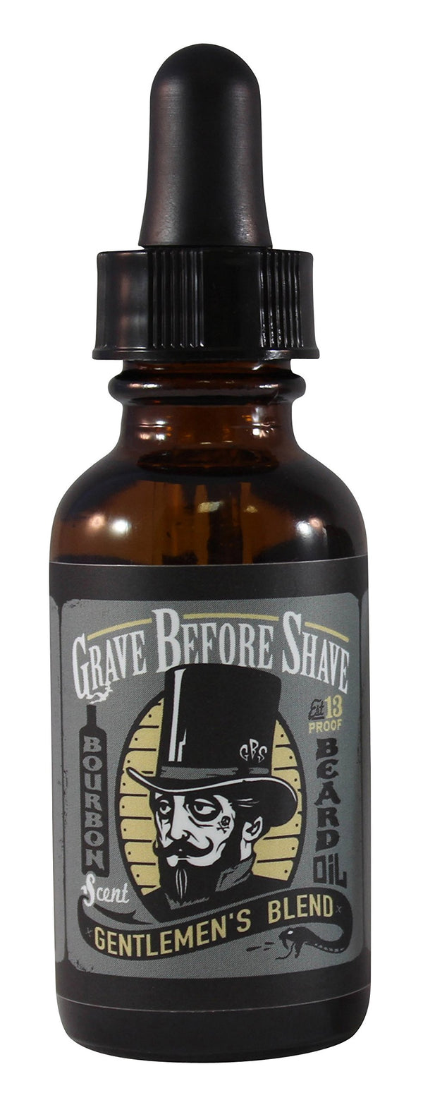 Grave before Shaveâ¢ Gentlemen'S Blend Beard Oil (Bourbon/Sandal Wood Scent)