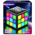 Rechargeable Game Cube - 15-In-1 Fun Brain Memory & Speed Games for Kids - Christmas Easter Birthday Gifts for Boys Girls Ages 6-12+ Years Old -