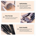 MAANGE Makeup Brushes Set 46 Pcs Makeup Tool Set Premium Synthetic Brush Make up Brush Set Multi-Functional Makeup Kit (Black, 46 Piece Set)