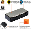 SHARPAL 156N Double-Sided Diamond Sharpening Stone Whetstone Knife Sharpener | Coarse 325 / Extra Fine 1200 Grit | Storage Case with Nonslip Base