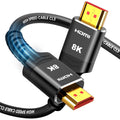 Highwings HDMI Cable 15 FT Long, 4K 8K 10K HDMI 2.1 Cord Ultra High Speed [In-Wall CL3 Rated, 8K@60Hz 4K@120Hz Video 48Gbps], Fit, Durable,