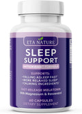 Sleeping Pills & Resveratrol Supplement for anti Aging - Sleep Supplement with Melatonin, Resveratrol, Zinc & Magnesium - Wake up Looking Younger