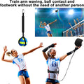Wettarn 8 Set Volleyball Training Equipment Aid Solo Volleyball Trainer Kit, Include Elastic Resistance Belt Set Spike Trainer Hand Straps Arm