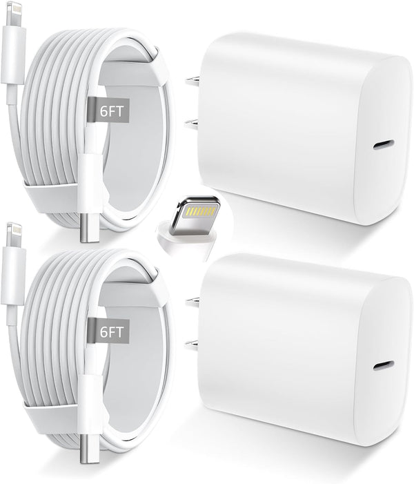 Phone 14 13 12 11 Fast Charger,6Ft Long Fast Charging Lightning Cable with 20W USB C Charger Block for Phone 14/14 Pro Max/13/13 Pro Max/12/12 Pro