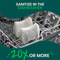 Scotch-Brite Greener Clean Non-Scratch Scrub Sponge, Sponge for Washing Dishes, Cleaning Kitchen, Superior Performance and Made with Sustainable