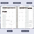 2025-2026 Academic Planner, July 2025 - June 2026, Weekly and Monthly Planning Book, Hard Cover Calendar Planner with Tabs, A5 (6.3" X 8.4"),