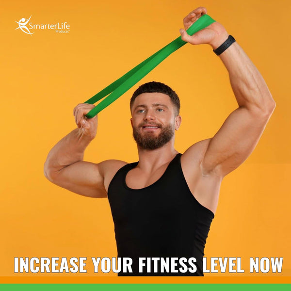Smarterlife Resistance Bands for Working Out, Non-Latex Exercise Bands for Women, Men, 5 Extra Wide Workout Bands for Weight Loss, Home Gym, Booty